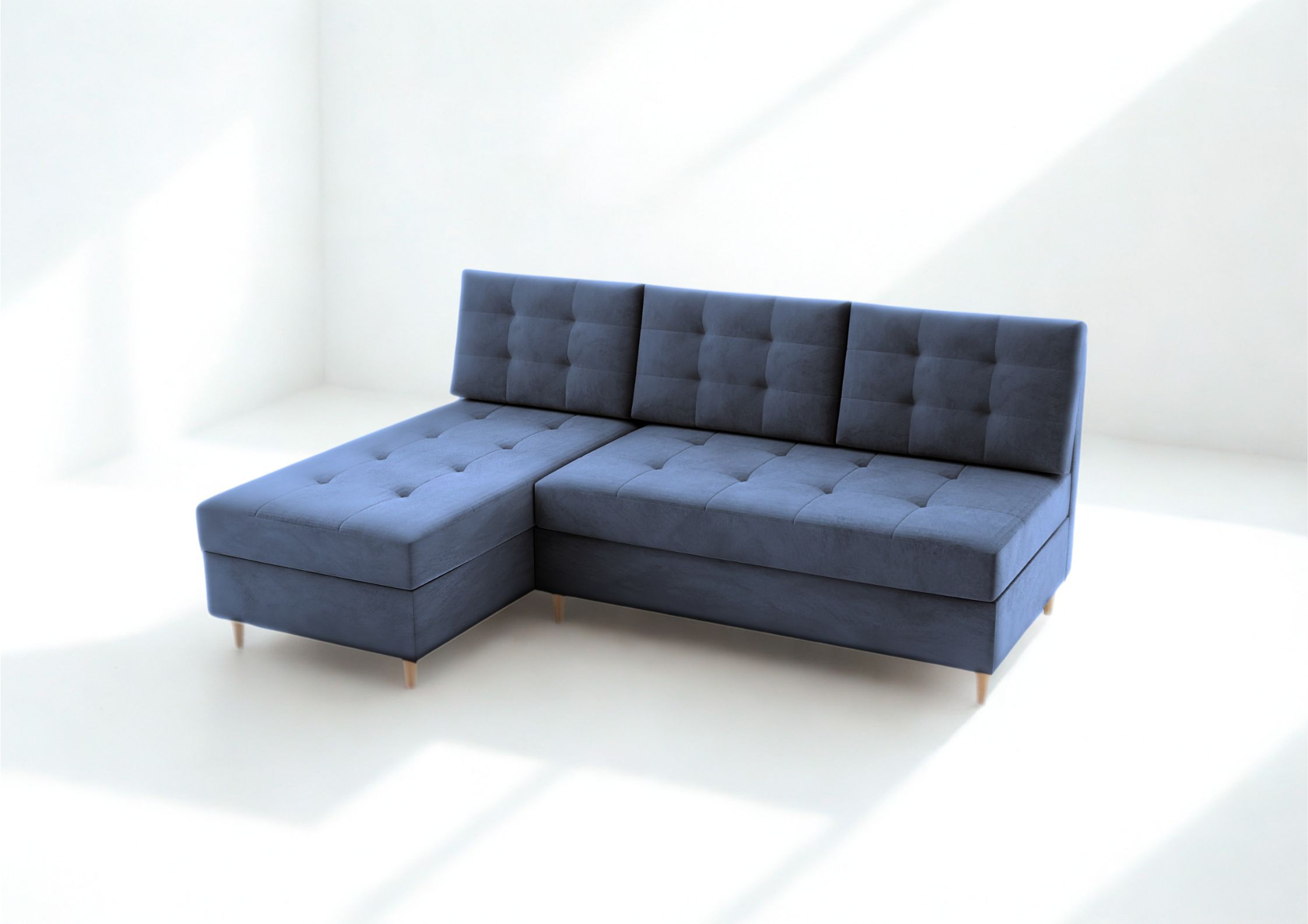 Mały uniwersalny narożnik skandynawski PERO funkcja spania - obrazek 6