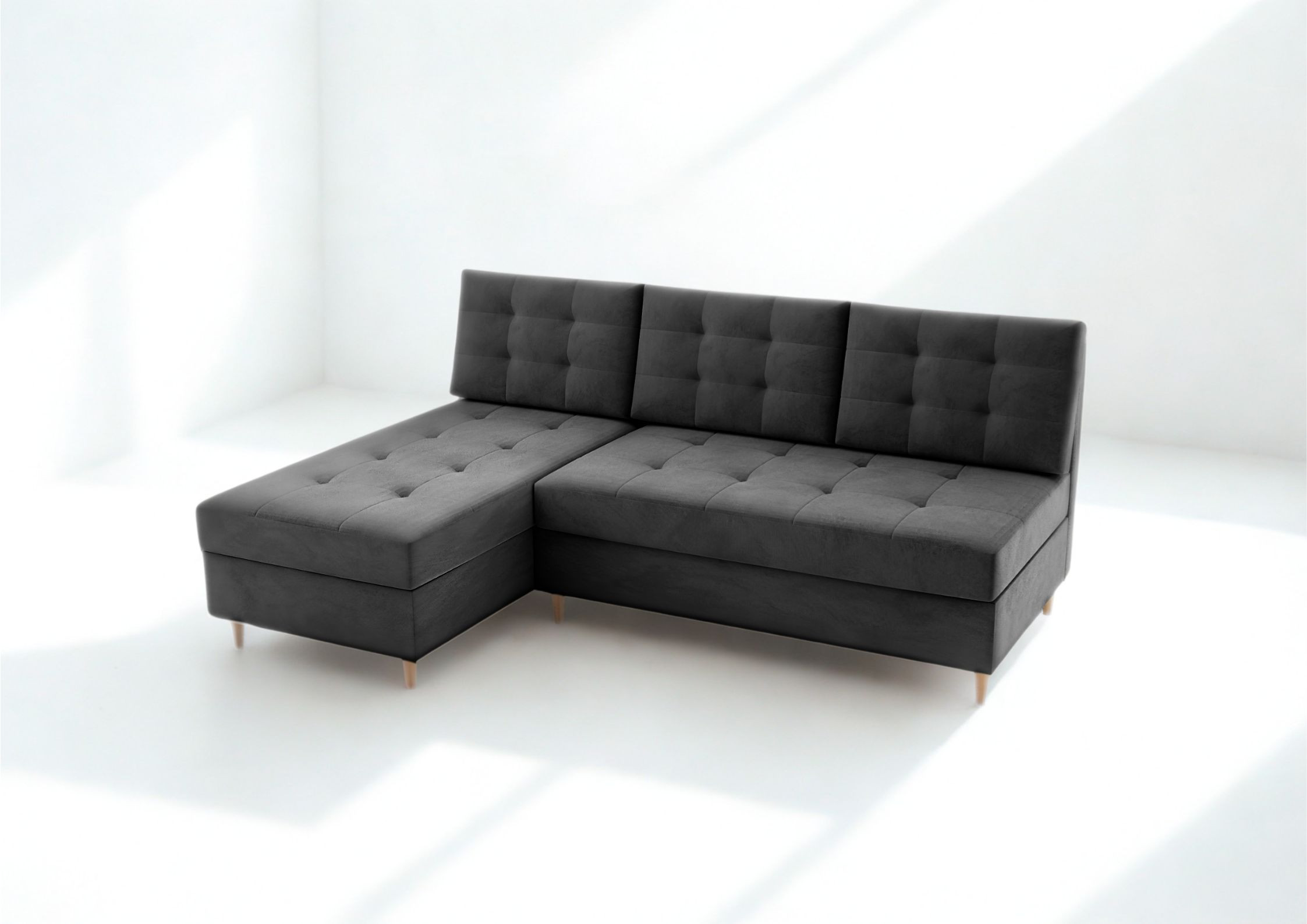 Mały uniwersalny narożnik skandynawski PERO funkcja spania - obrazek 8