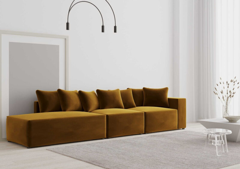 Miękka modułowa sofa SUGOI Prawa