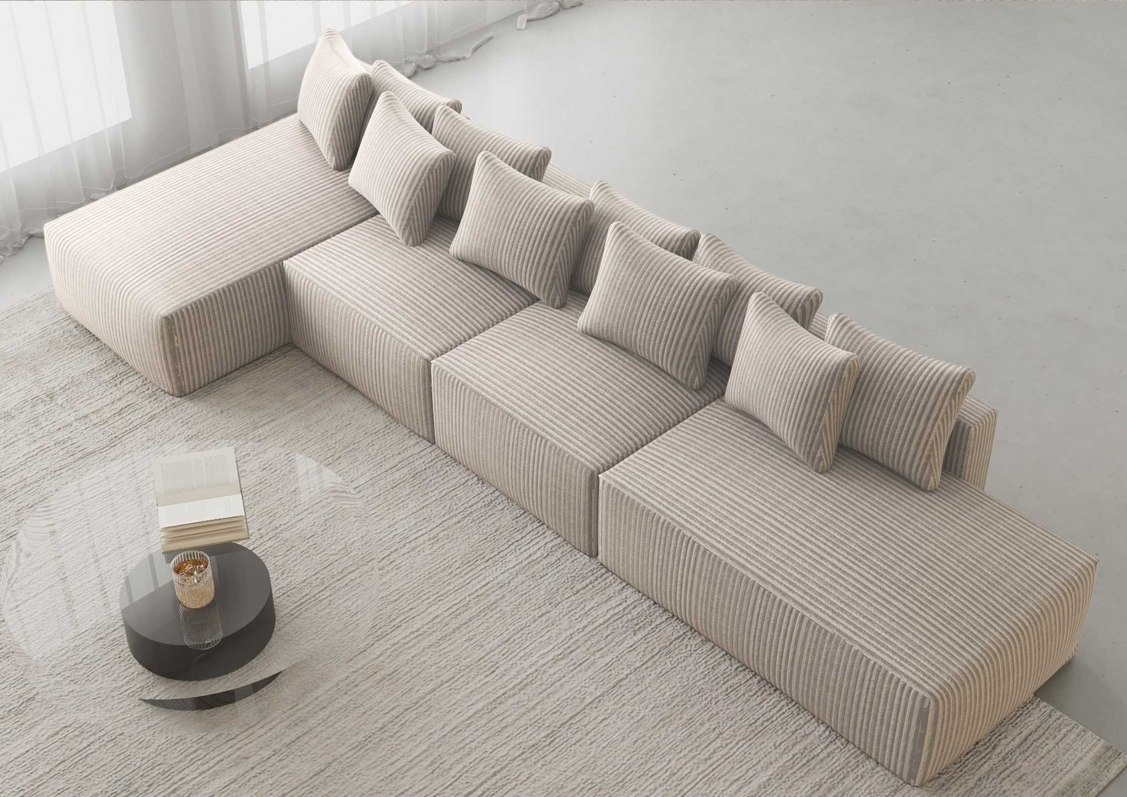 Modułowy narożnik z funkcją spania SUGOI LEWY - obrazek 5