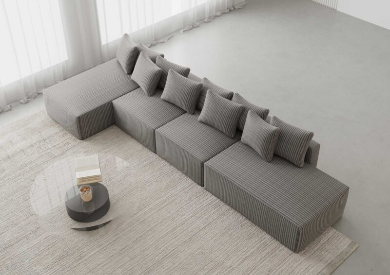 Modułowy narożnik z funkcją spania SUGOI LEWY