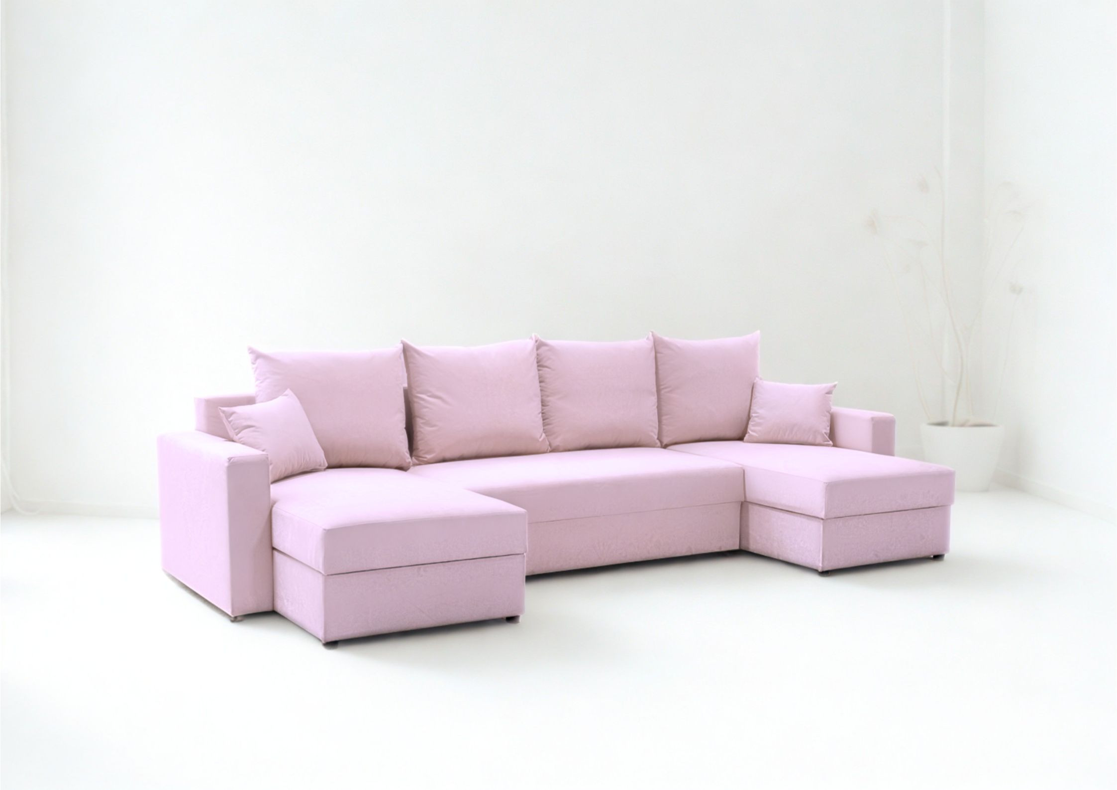 Narożnik do salonu w kształcie litery U rozkładany Arlo U - obrazek 6