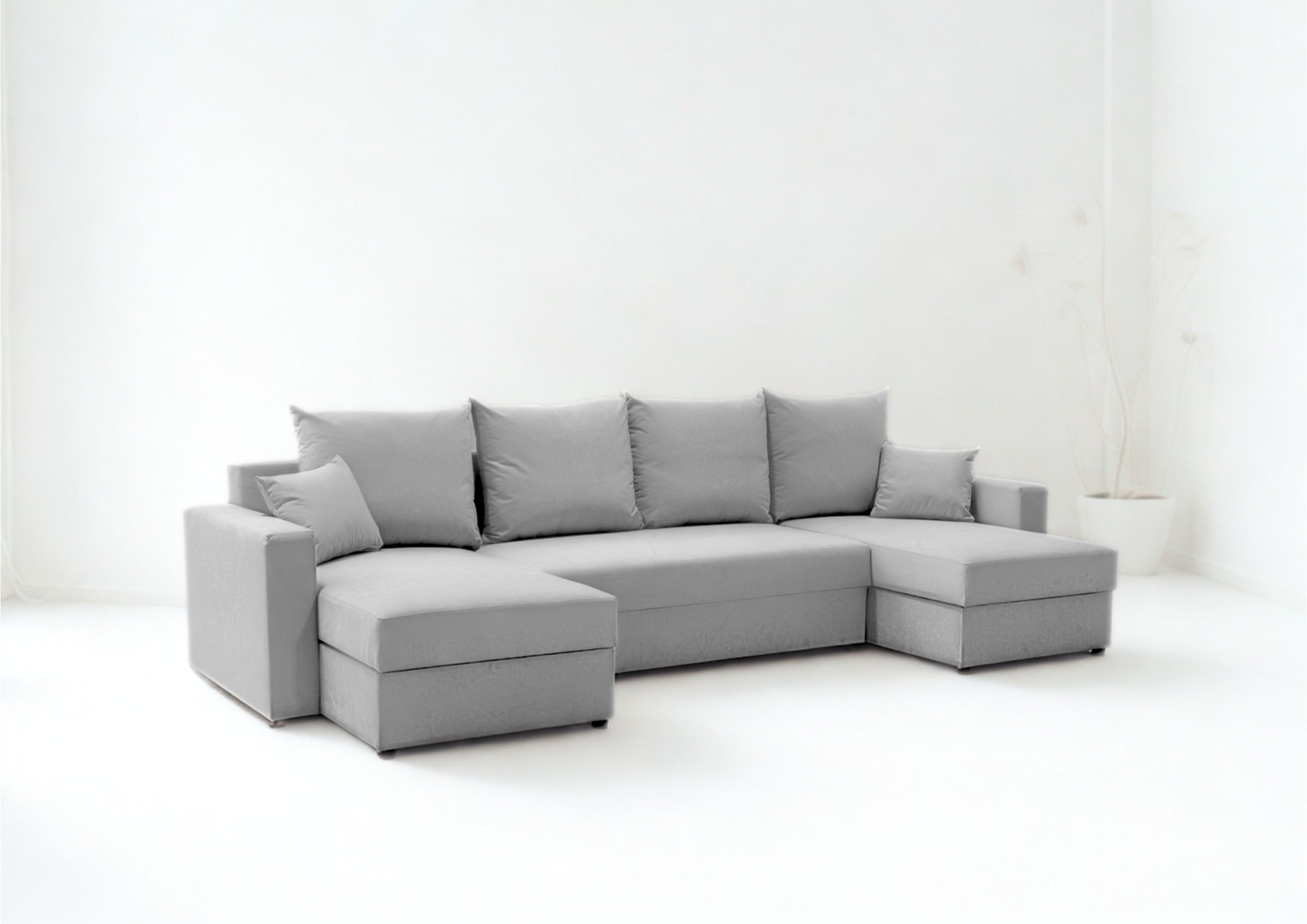 Narożnik do salonu w kształcie litery U rozkładany Arlo U - obrazek 7