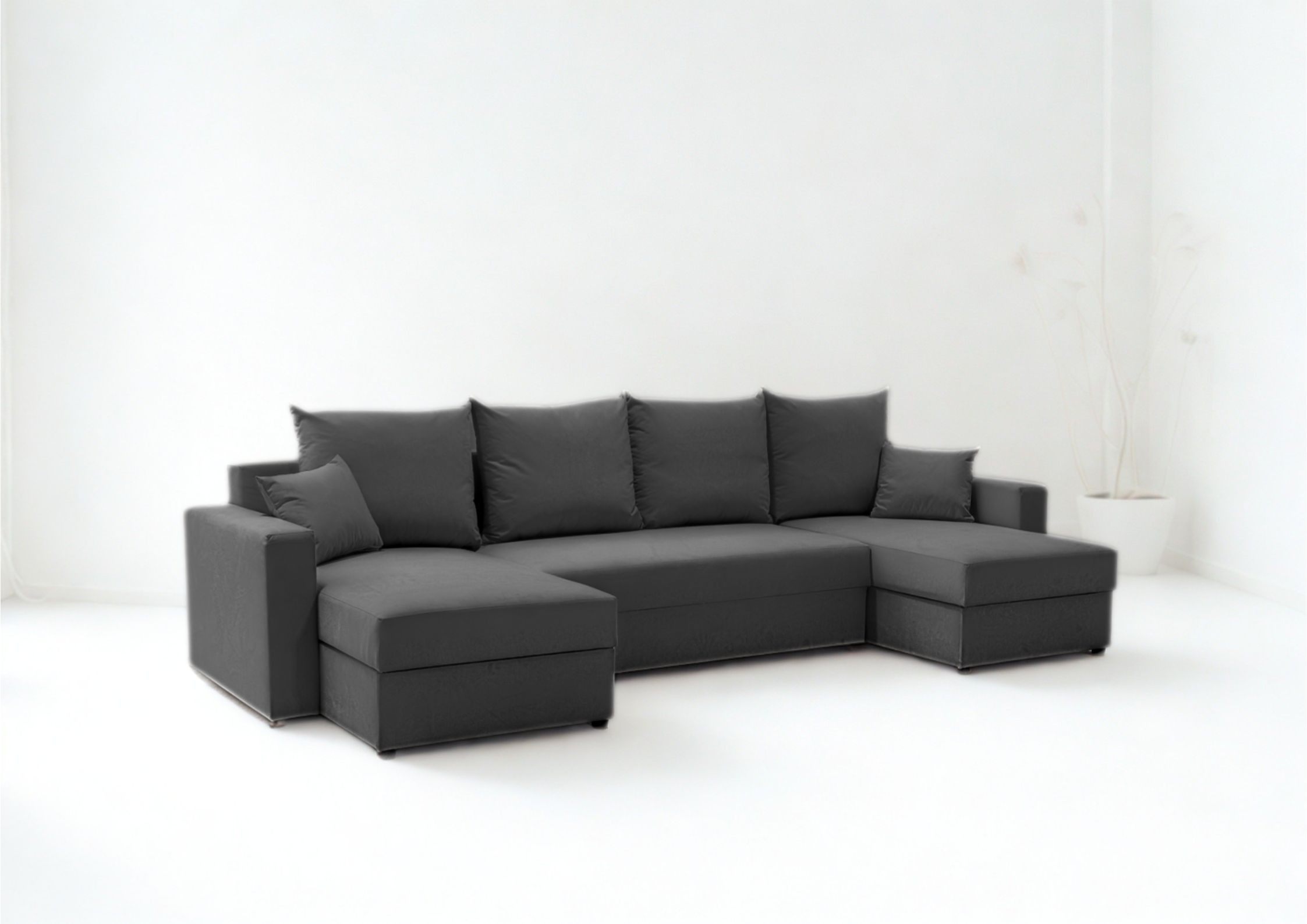 Narożnik do salonu w kształcie litery U rozkładany Arlo U - obrazek 8