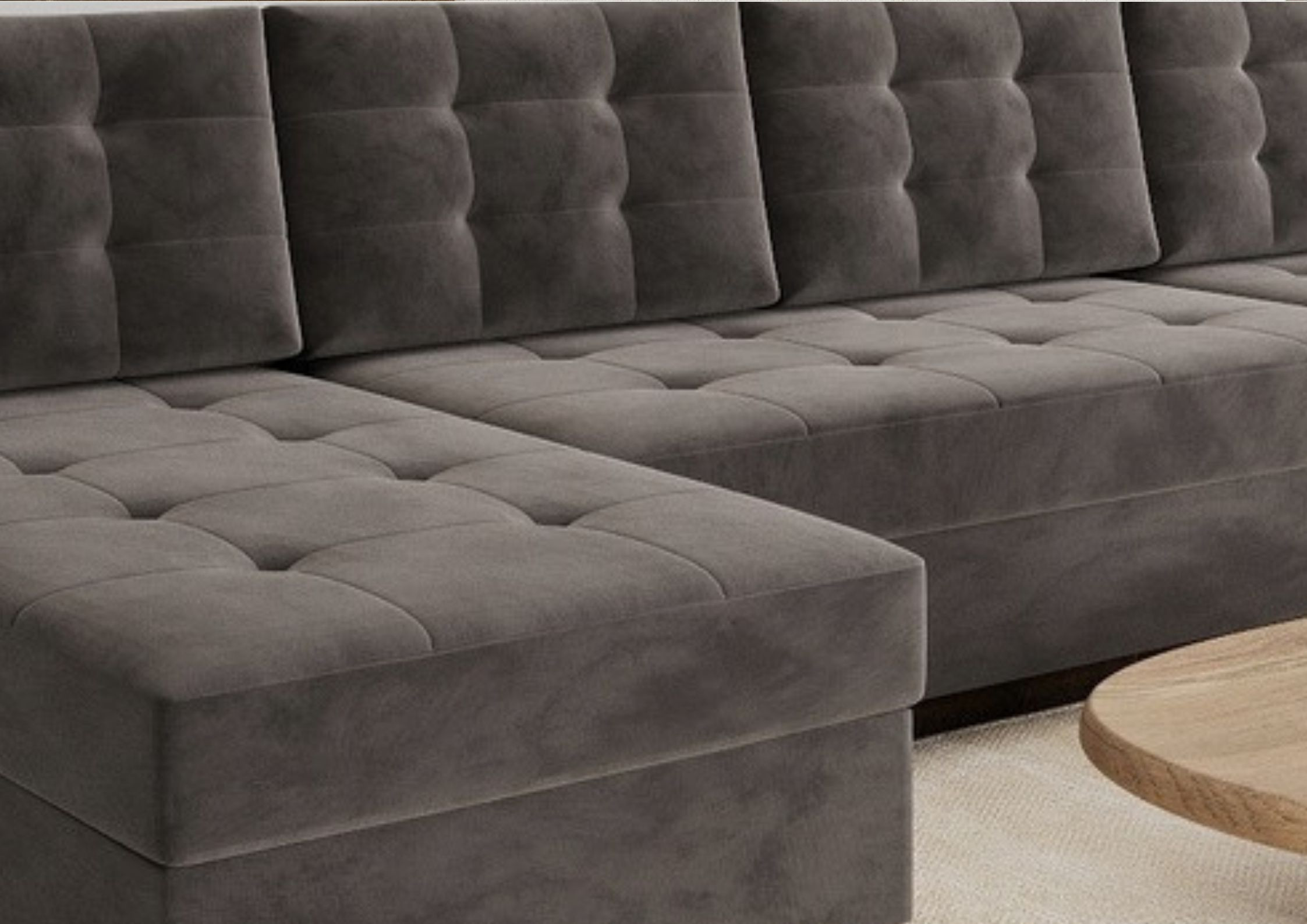 Narożnik pikowany w kształcie litery U z bokami VIDO U - obrazek 2