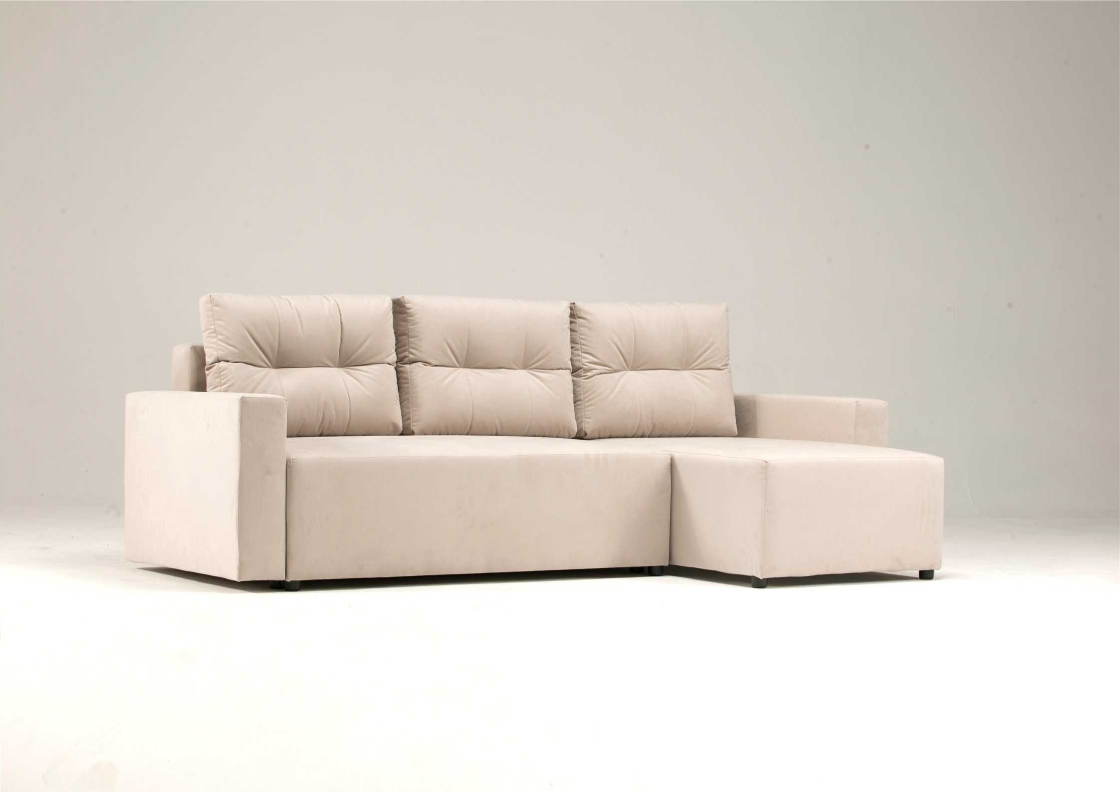 Narożnik z funkcją spania z pikowanymi poduszkami BONO - obrazek 5