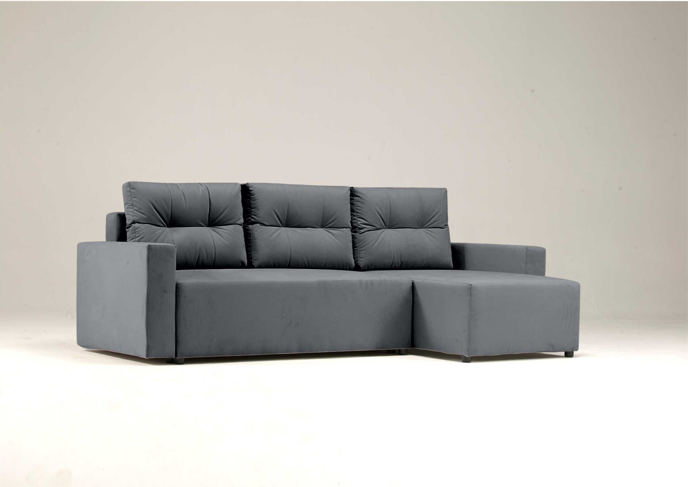 Narożnik z funkcją spania z pikowanymi poduszkami BONO - obrazek 9