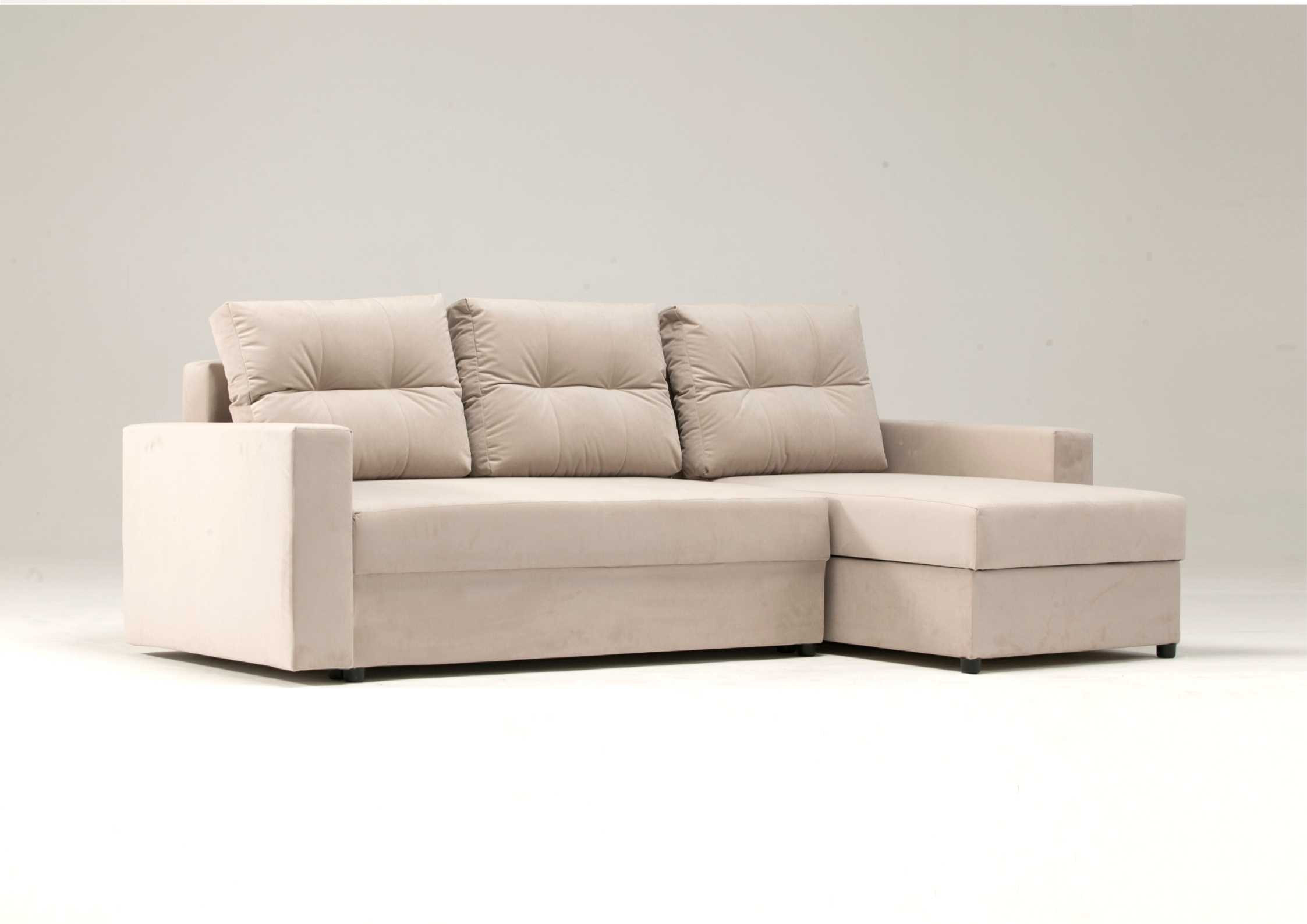 Narożnikowa kanapa rozkładana z pikowanymi poduszkami BORA - obrazek 5