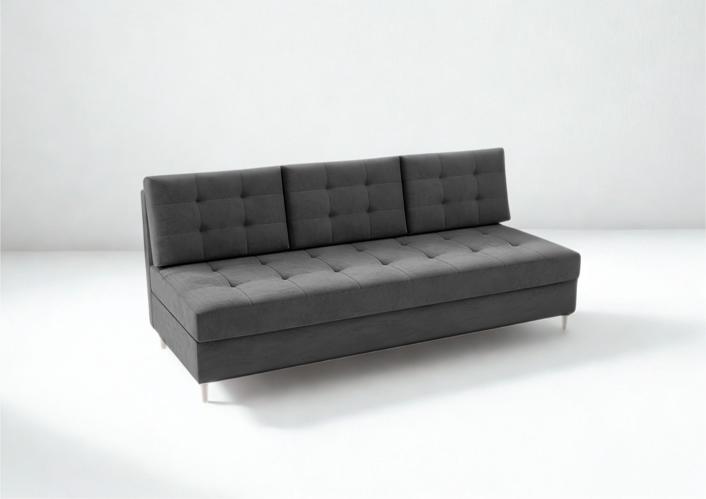 Pikowana sofa na drewnianych nogach PERO - obrazek 6