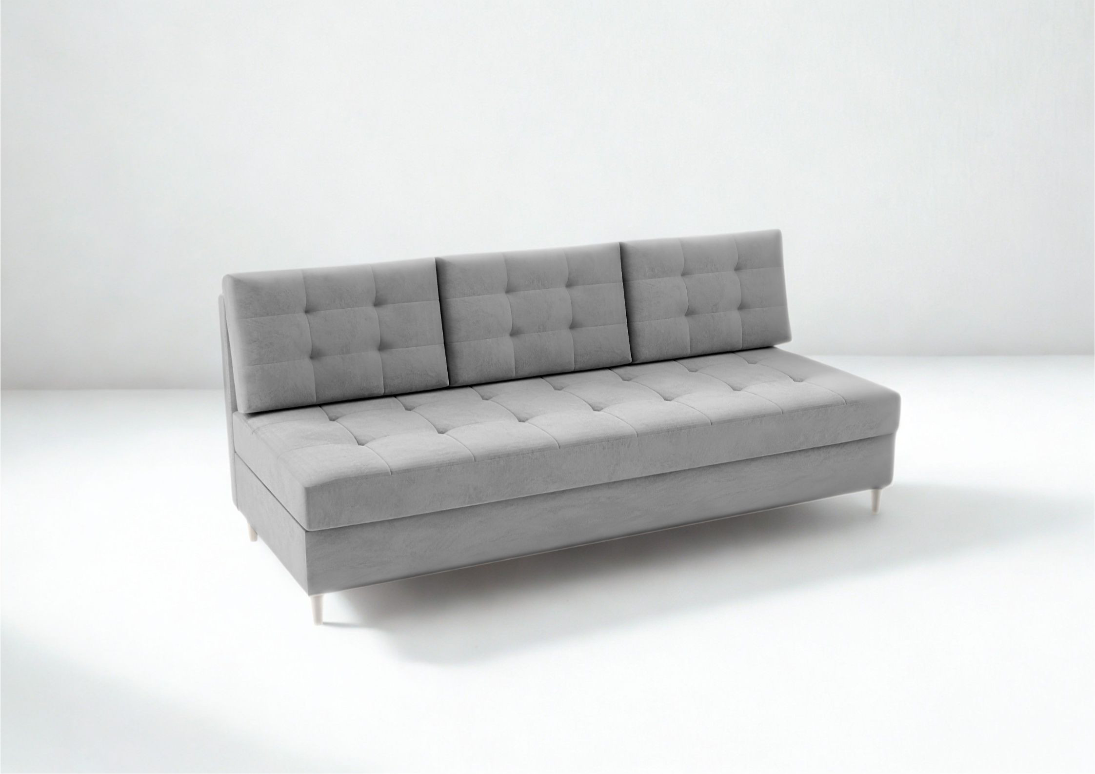 Pikowana sofa na drewnianych nogach PERO - obrazek 7