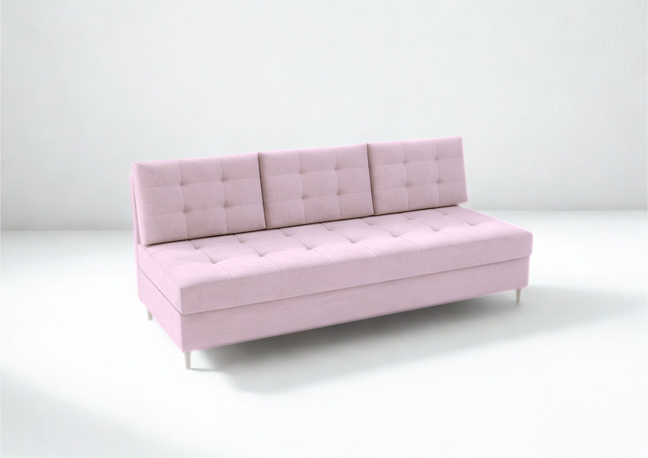 Pikowana sofa na drewnianych nogach PERO - obrazek 8