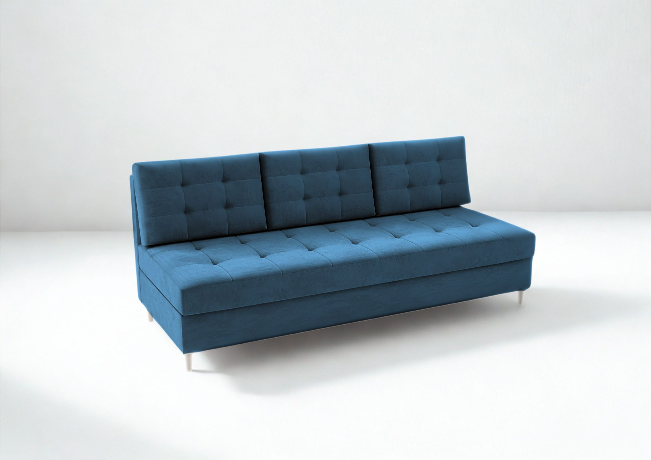 Pikowana sofa na drewnianych nogach PERO - obrazek 9