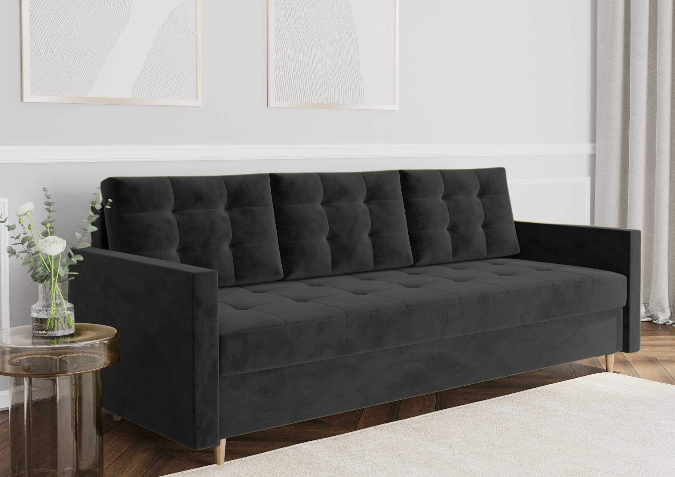 Pikowana sofa skandynawska VIDO z funkcją spania - obrazek 9