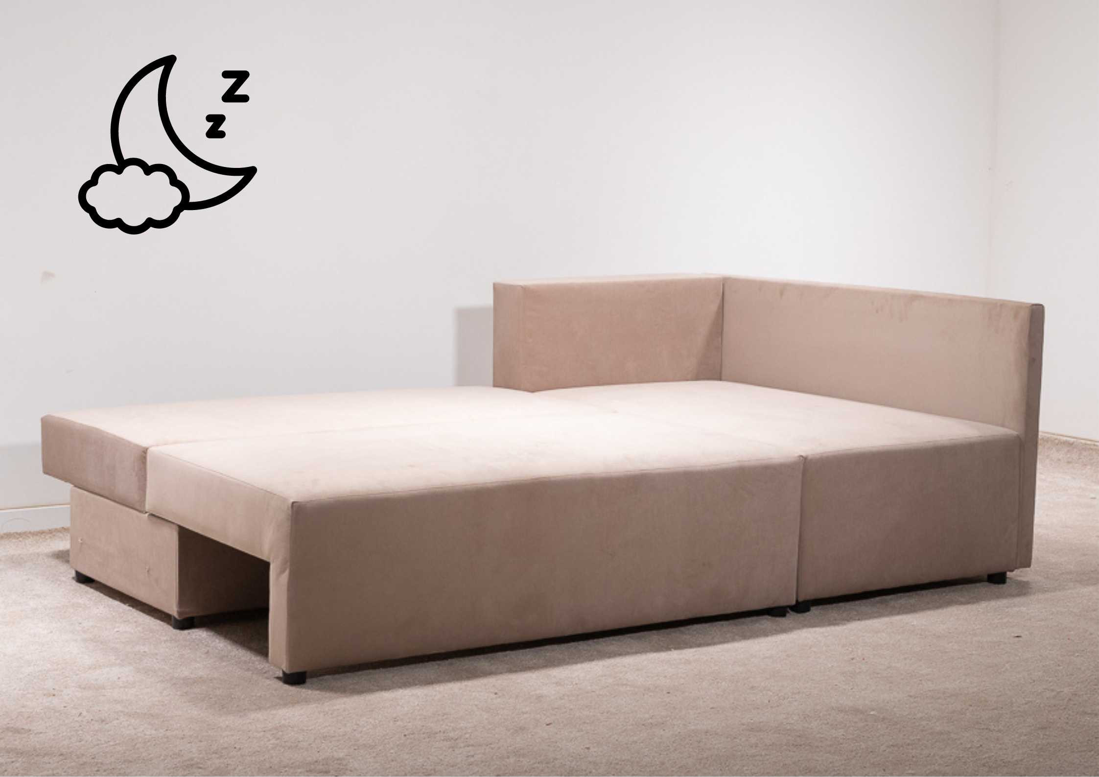 Prawa rogówka rozkładana z pikowanymi poduszkami PONO L - obrazek 3