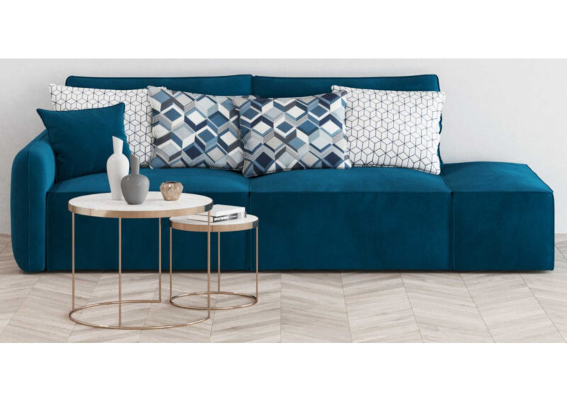 Prawa sofa Vinci 2 z funkcją spania Szew angielski