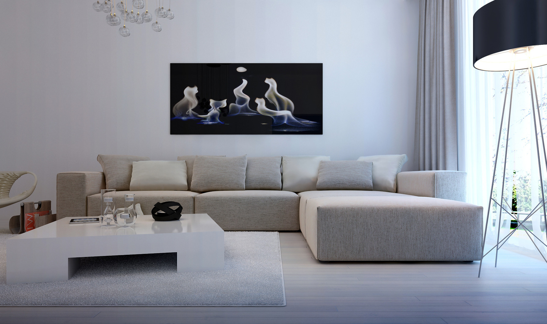 Prawy narożnik modułowy z funkcją spania SENSEI