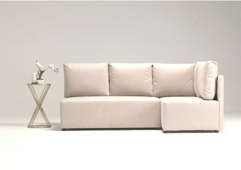 Prawy narożnik rozkładany z poduszkami MINO