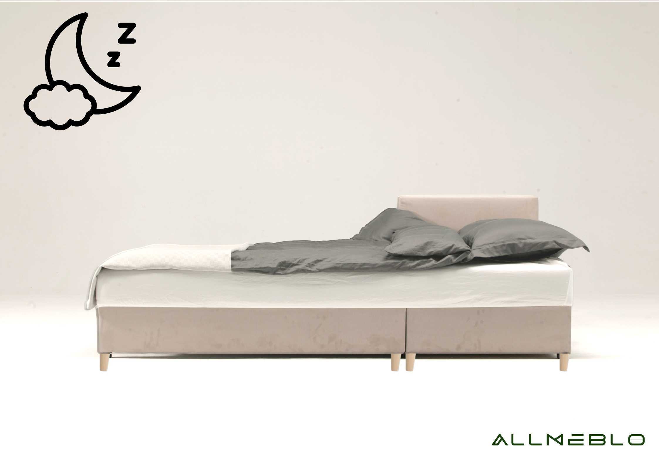 Rogówka z funkcją spania na drewnianych nogach ONYX - obrazek 3