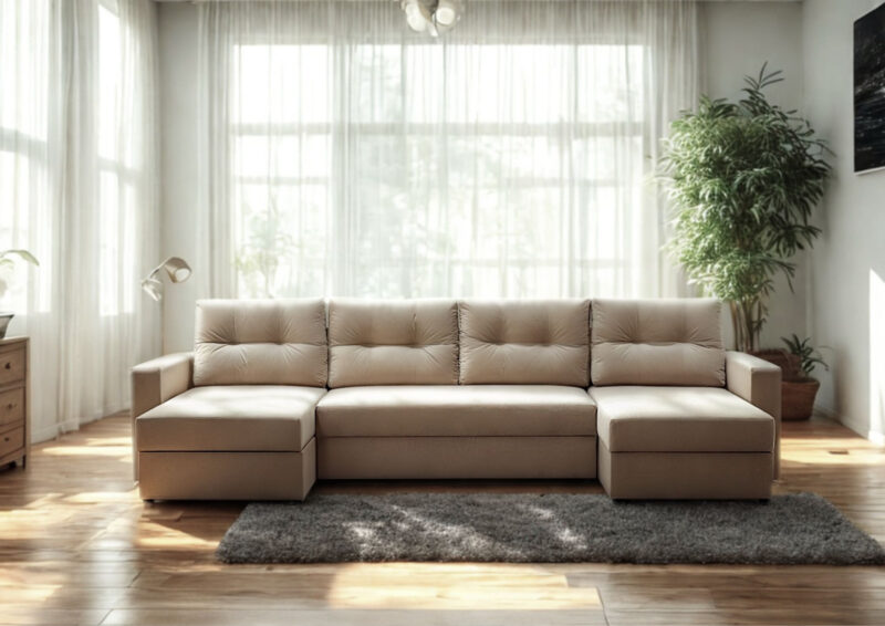 Rozkładany narożnik w kształcie podkowy BORA U