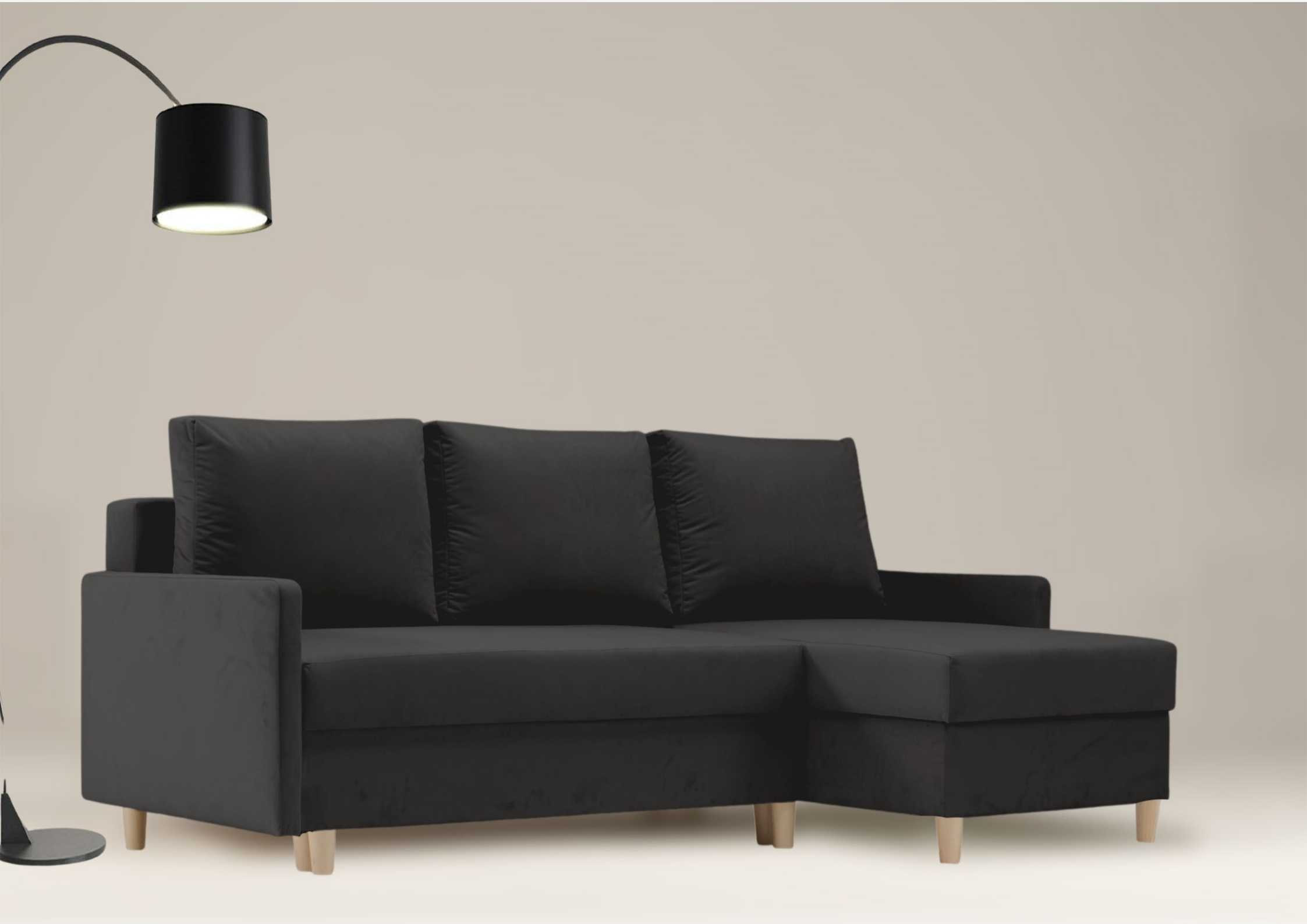 Uniwersalna rogówka w stylu skandynawskim AROSA narożnik z funkcją spania - obrazek 8